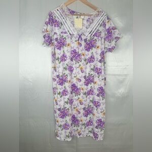 NWT Lati Fashion Floral Lace Sleep Dress Nightgown XL